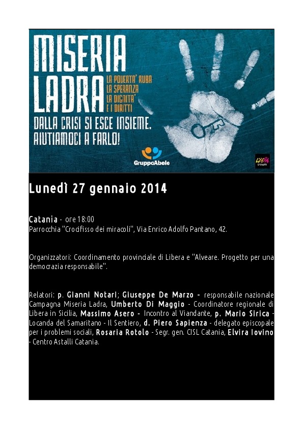 Miseria Ladra 27 gennaio